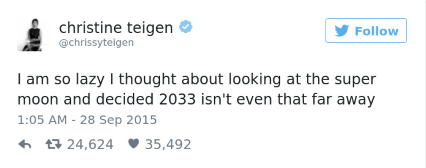 Teigen Tweets Farewell #18