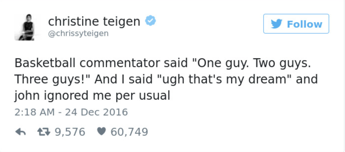 Teigen Tweets Farewell #7