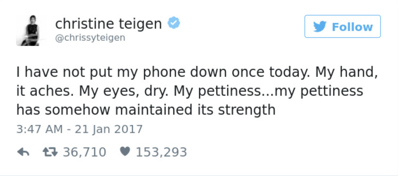 Teigen Tweets Farewell #8