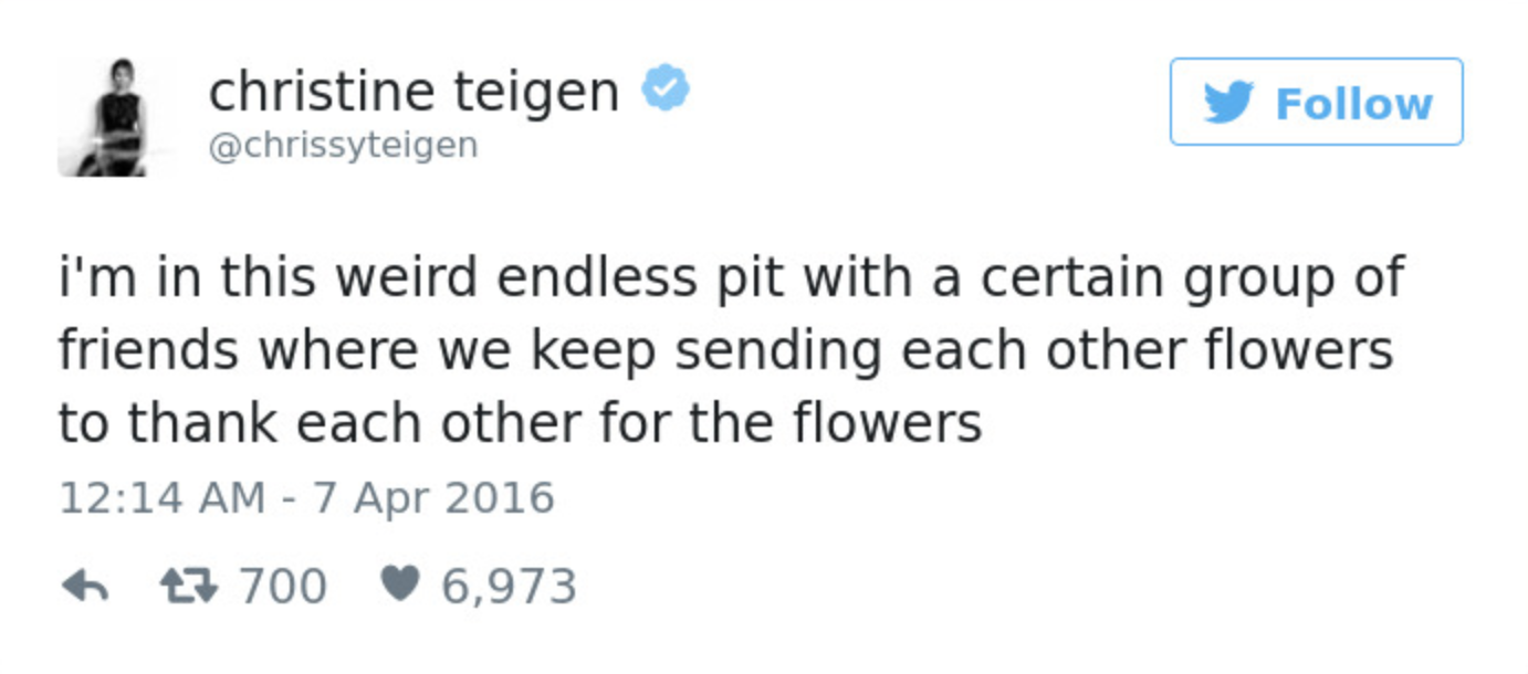 Teigen Tweets Farewell #11
