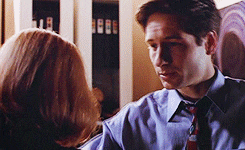 Fox Mulder and Dana Scully on 'X-Files'