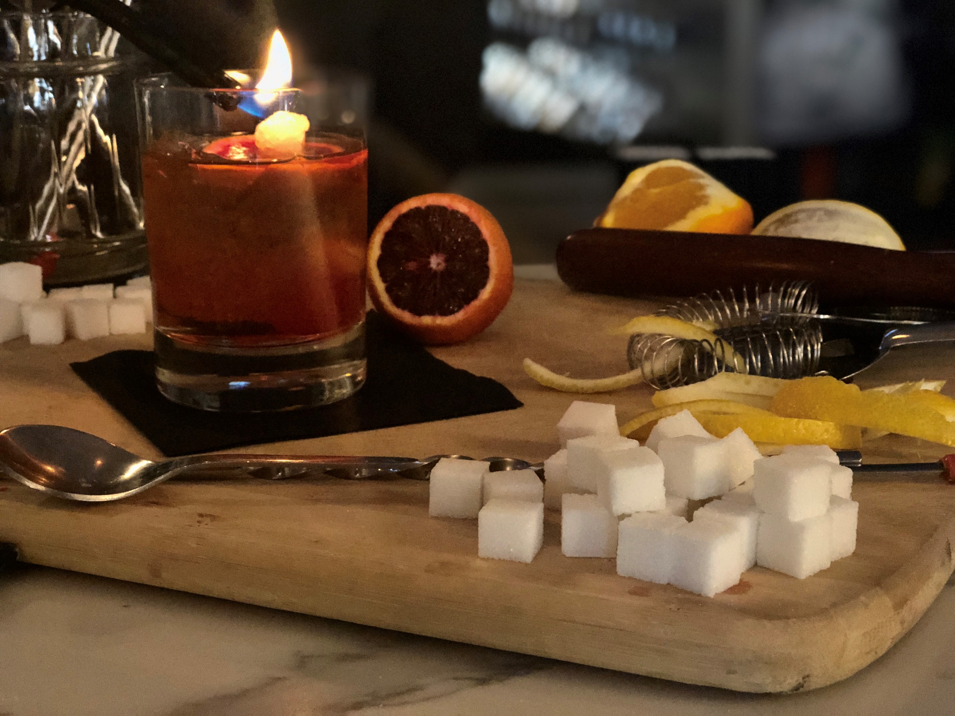 The Burning Roses Old Fashioned