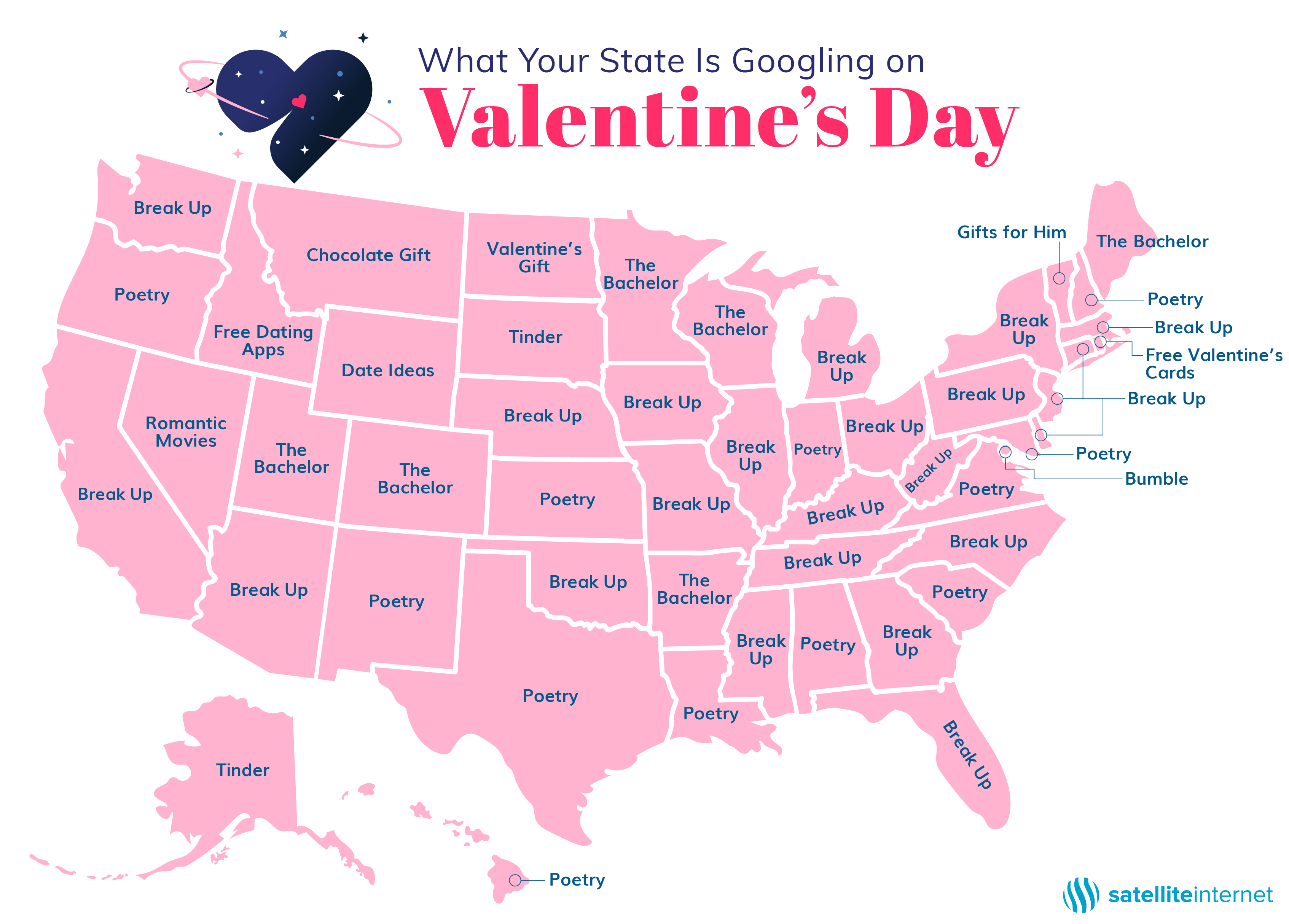 Valentine's Day Map