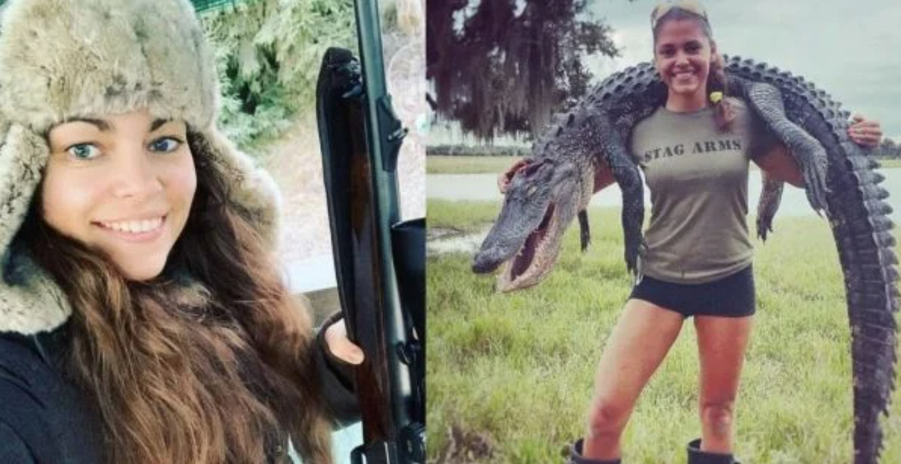 ‘Sexy Hunter’ Model on OnlyFans Poses With Dead Exotic Animals, Claims Her Kills Are a Form of ‘Conservation’