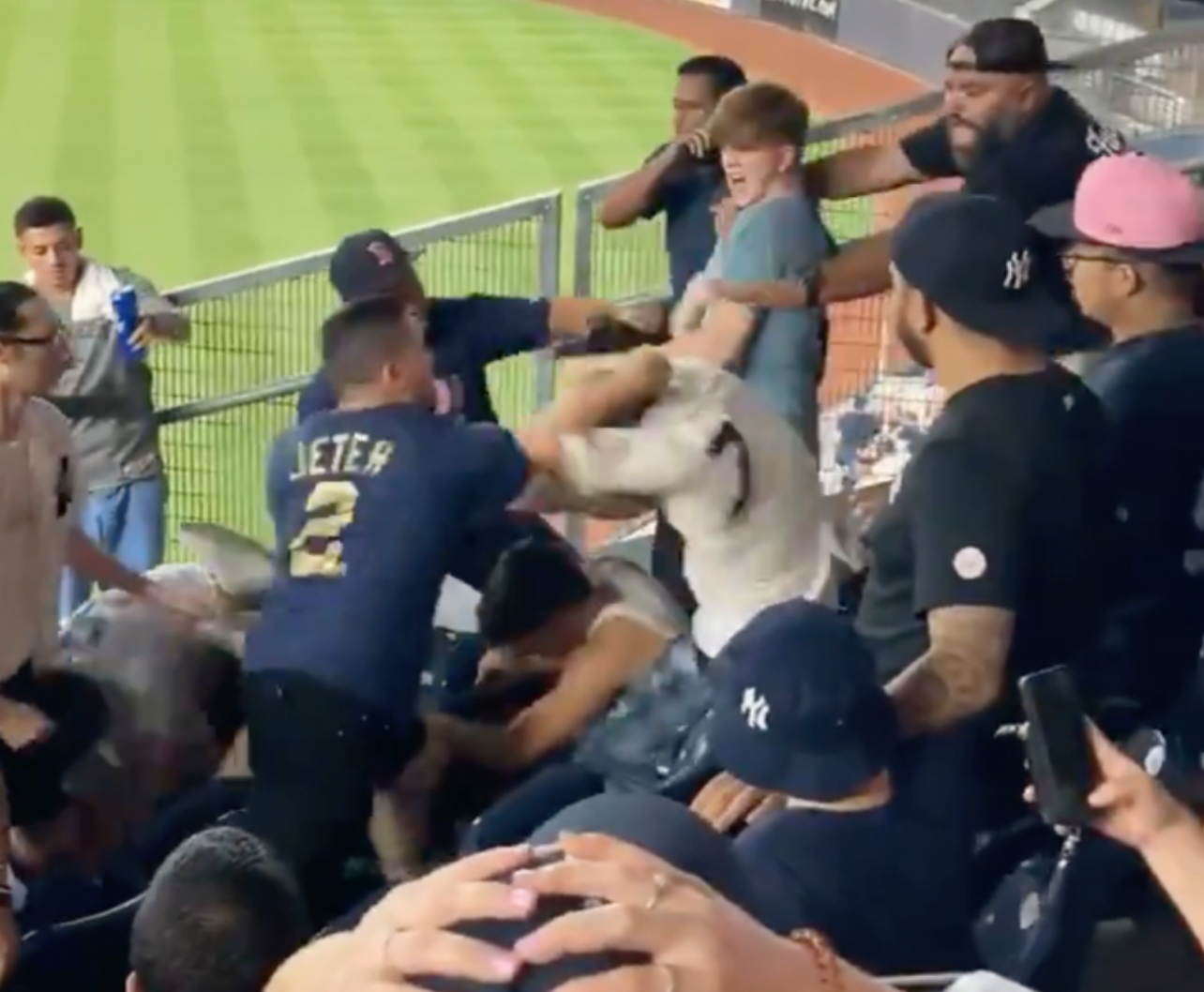 Meanwhile in New York: Brawl Breaks Out at Yankee Stadium After Fan Pegs Outfielder in the Head, It’s a Beautiful Day For Baseball (Video)