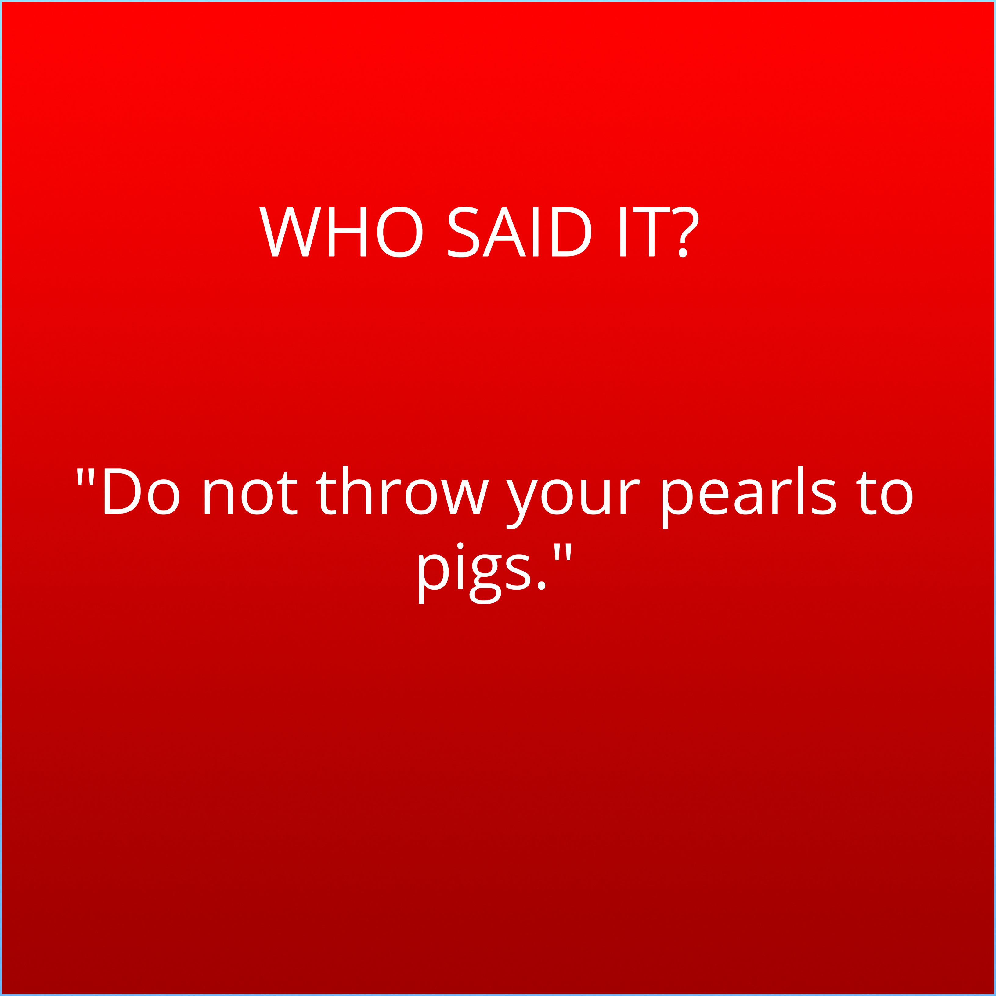 Who Said It Jesus or Kanye #5