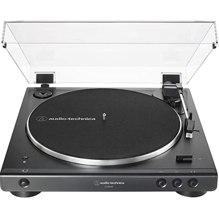 Audio-Technica AT-LP60XBT-BK Fully Automatic Wireless Belt-Drive Turntable